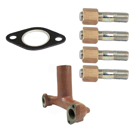 Aic Replacement Parts 957E9430A Vertical Exhaust Manifold Kit Fits Ford New Holland Dexta Super D 731862M1-MANIFOLD-GASKET